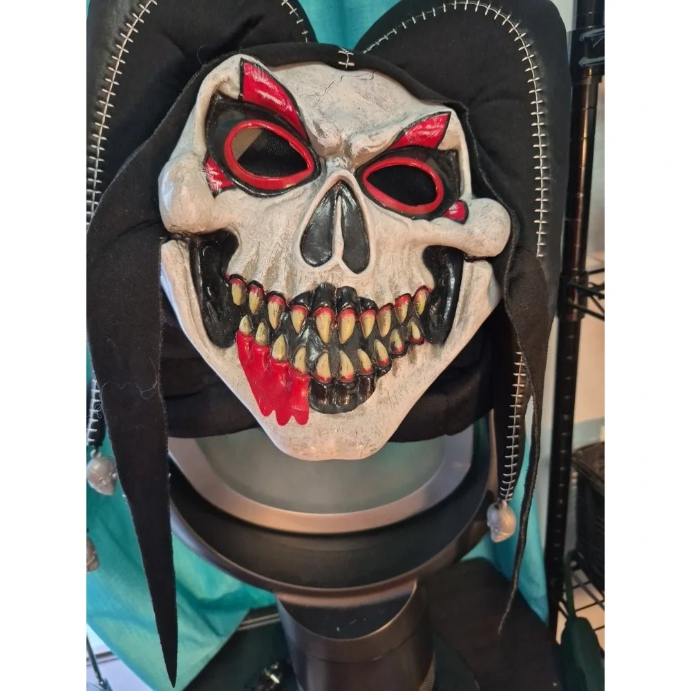 Halloween Mask Costume Nylon Pull Over Head Mask for Adults Read Description